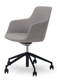 Cleo vergaderstoel (verrijdbaar)