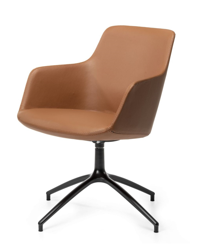 Cleo vergaderstoel (spinpoot)