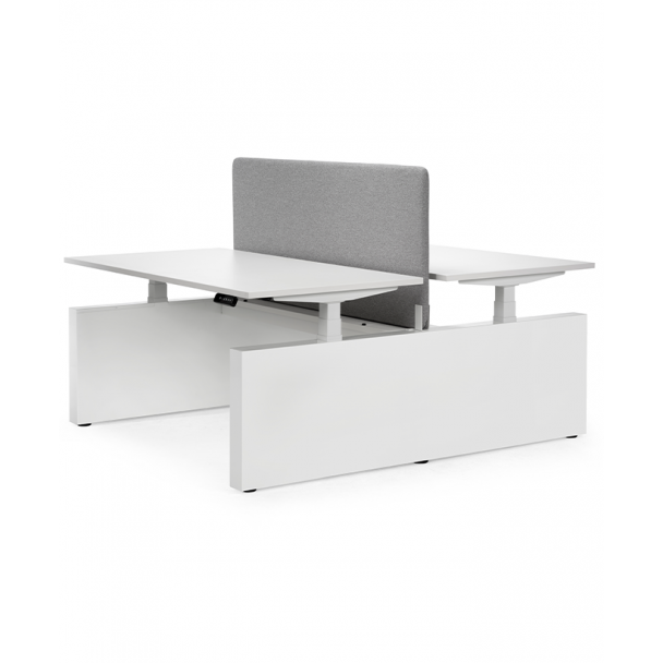 Flex duodesk met 2 wangpoten