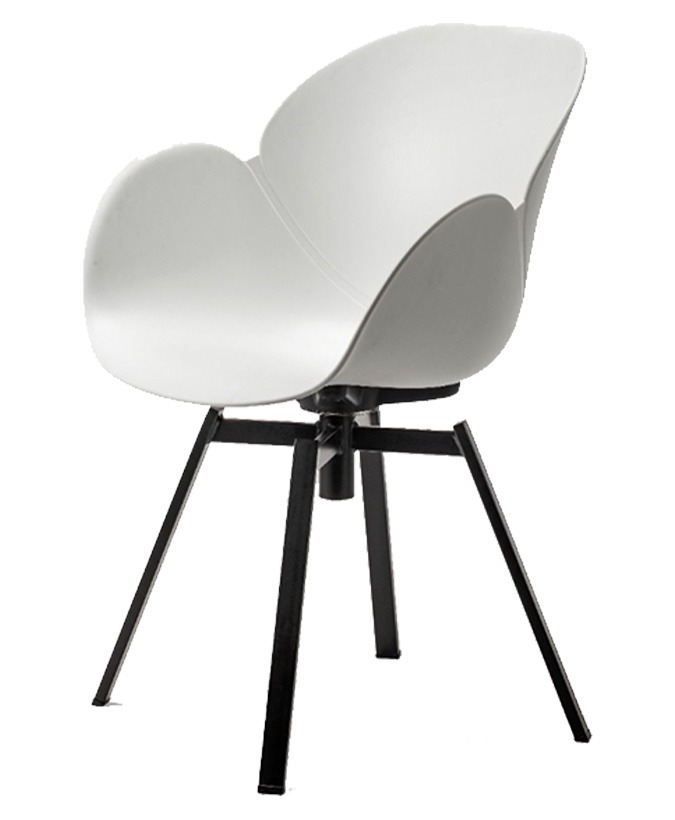 Stoel Davos kunststof (draaibare spinpoot)