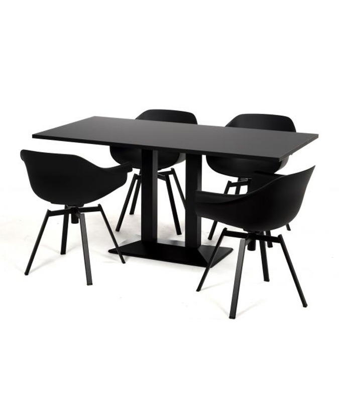 Square tafel (mat zwart)